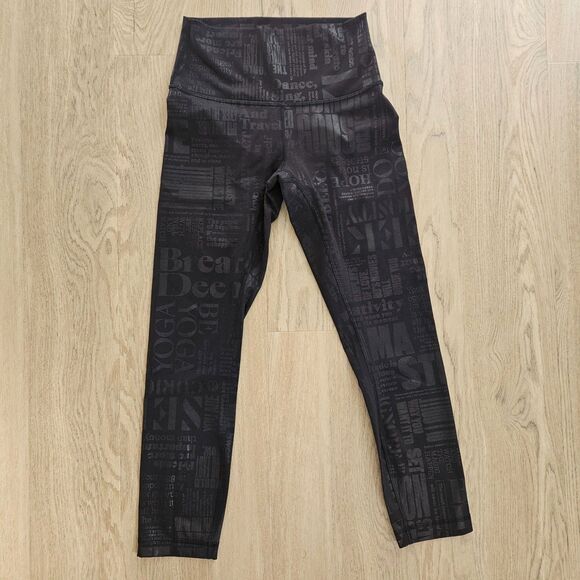 Lululemon Wunder Under High-Rise Crop 23" *Full-On Luxtreme Manifesto Womens 8 - Picture 3 of 12